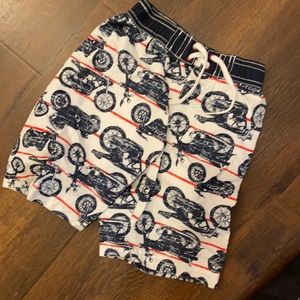 Boys OLD NAVY MOTORCYCLE SWIM SHORTS TRUNKS SZ 4T NEW